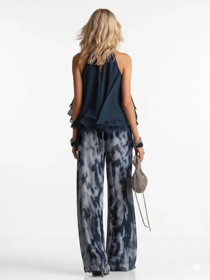 Elegantes zweiteiliges Chiffon-Set