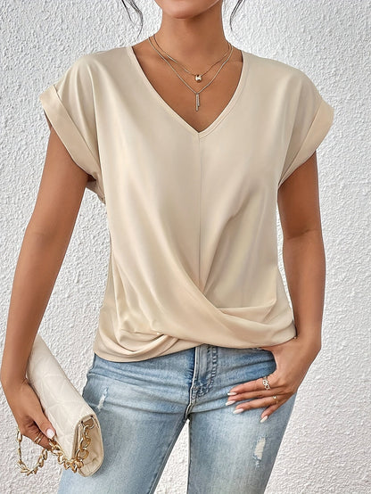 NINA | Elegante Bluse mit femininem V-Ausschnitt