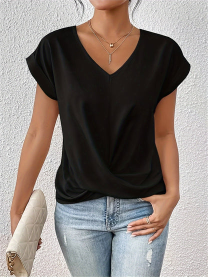NINA | Elegante Bluse mit femininem V-Ausschnitt