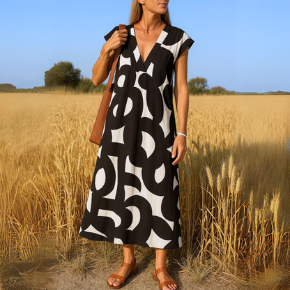 Valérie | Elegantes V-Ausschnitt-Kleid