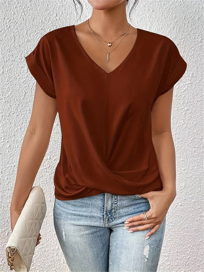 NINA | Elegante Bluse mit femininem V-Ausschnitt