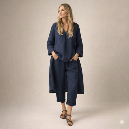 Marianne | Lockere Leinenkombination