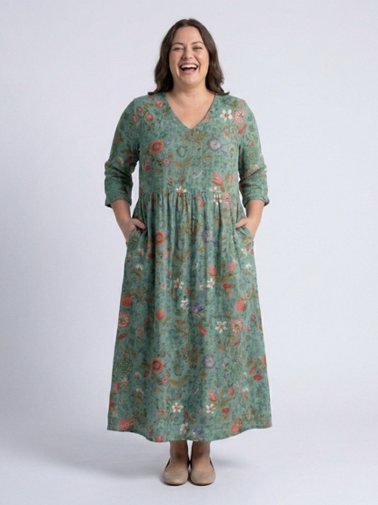 MARINA | BLUMEN MAXIKLEID