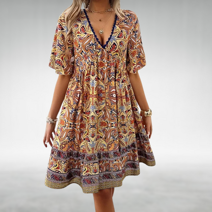 Adriana | Paisley-Print Kleid