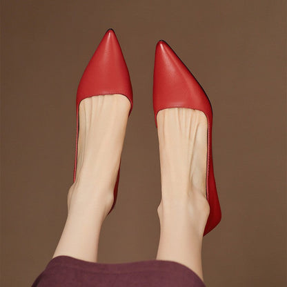 Orlisse Leder Kitten Heel Pumps