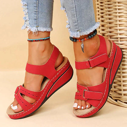 Sandy Bequeme Orthopädische Sandalen mit Absatz
