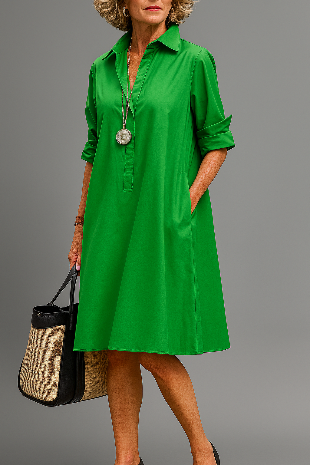Clara | Elegantes Midi-Kleid
