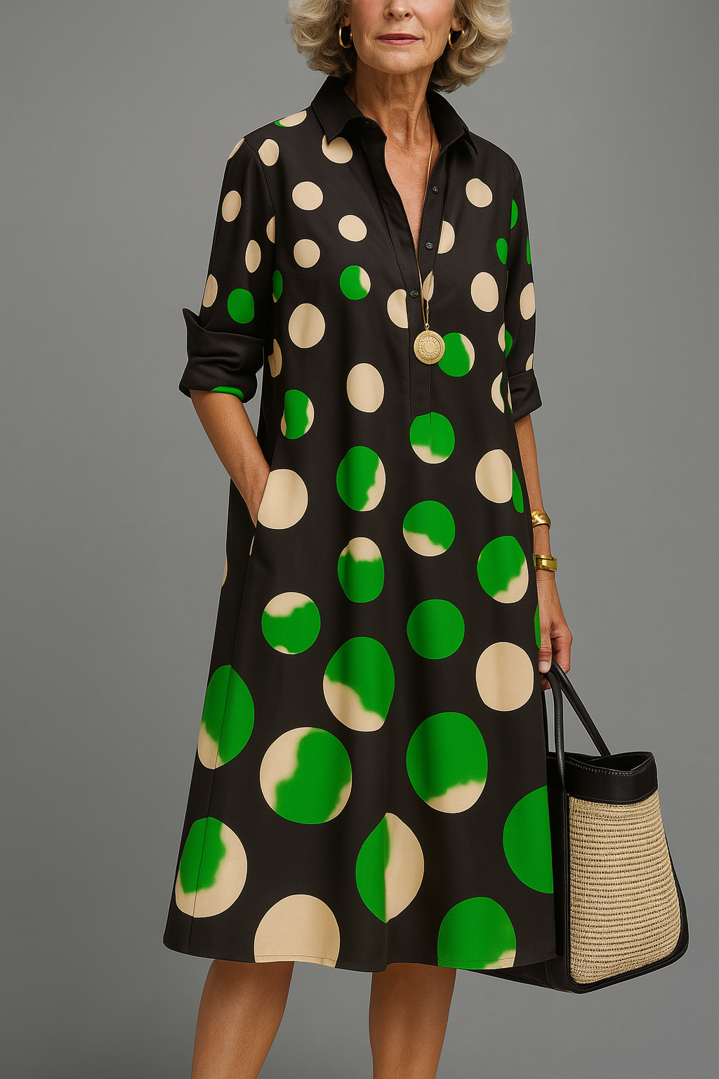 Loretta | Elegantes Midi-Kleid