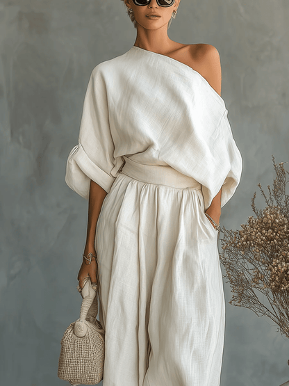 Mila™ || 2-teiliges Off-the-Shoulder-Set